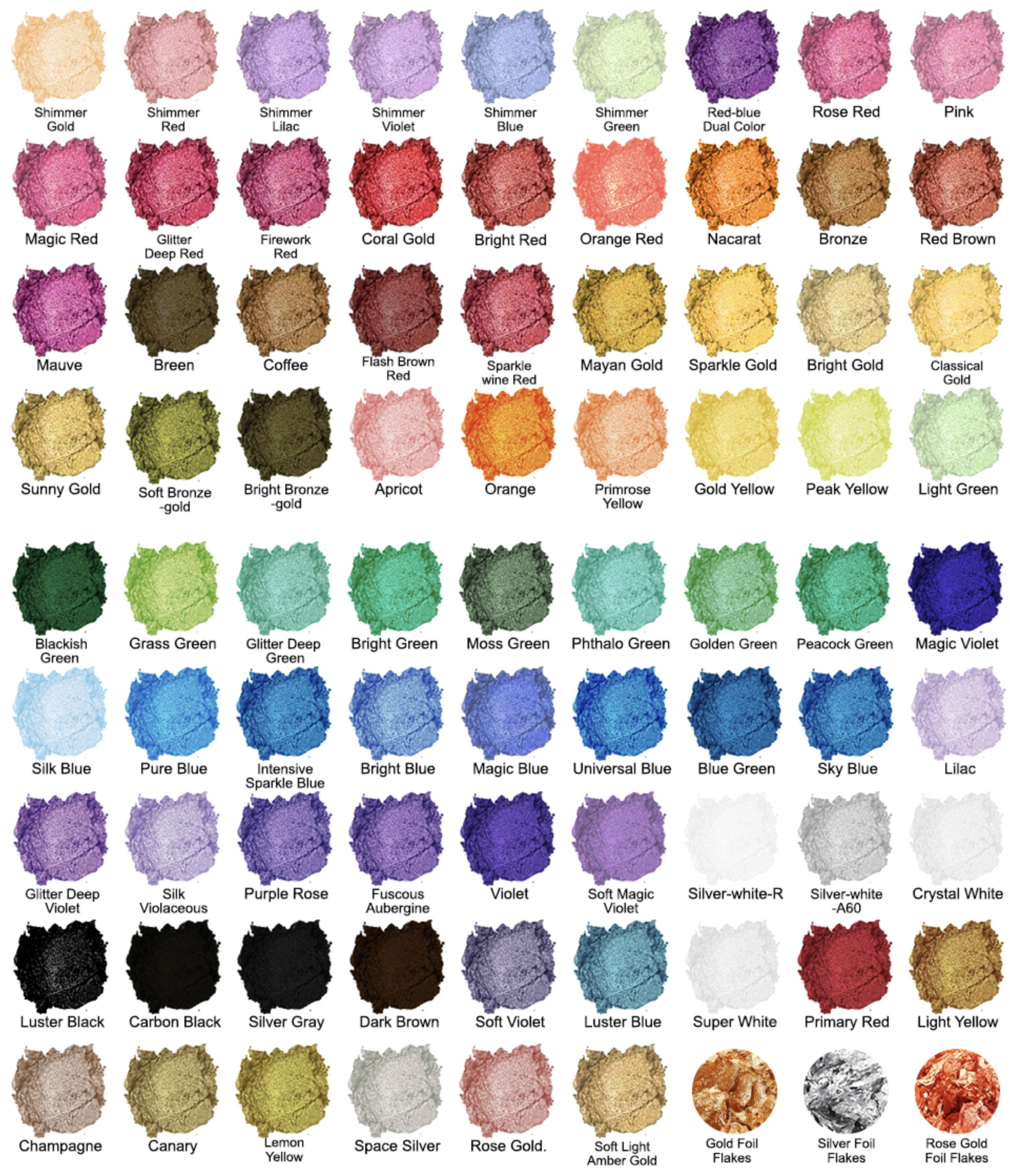 Epoxy colors